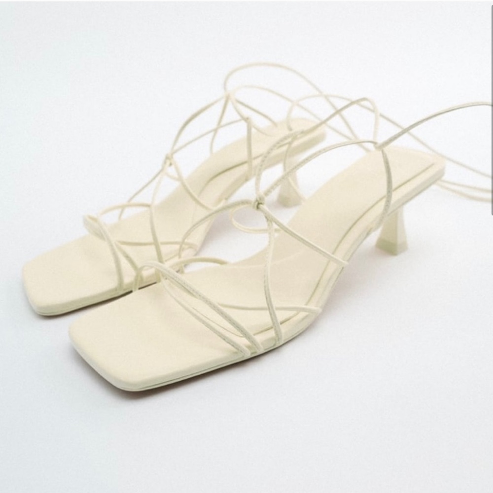 Zara heels lace up